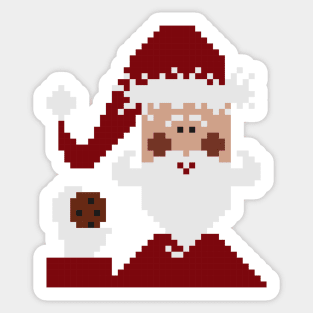 Santa Claus square pattern Sticker